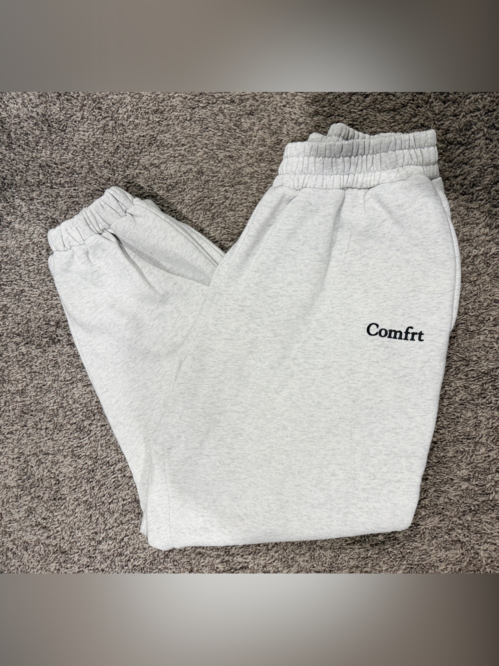 Unisex Light Gray 'Comfort' Fleece Sweatpants